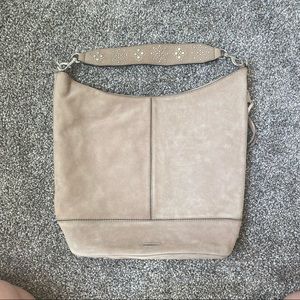 Taupe suede Rebecca Minkoff tote